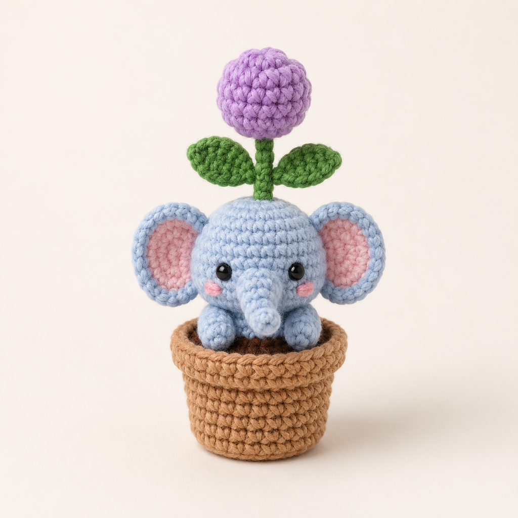 Crochet material kit animal cute figurine