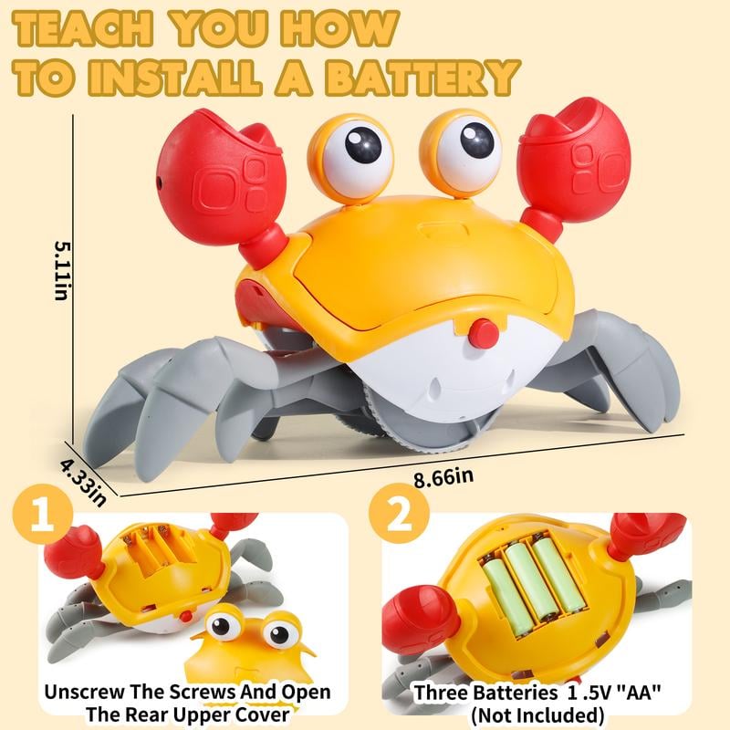 Ervella™ Interactive Crawling Crab