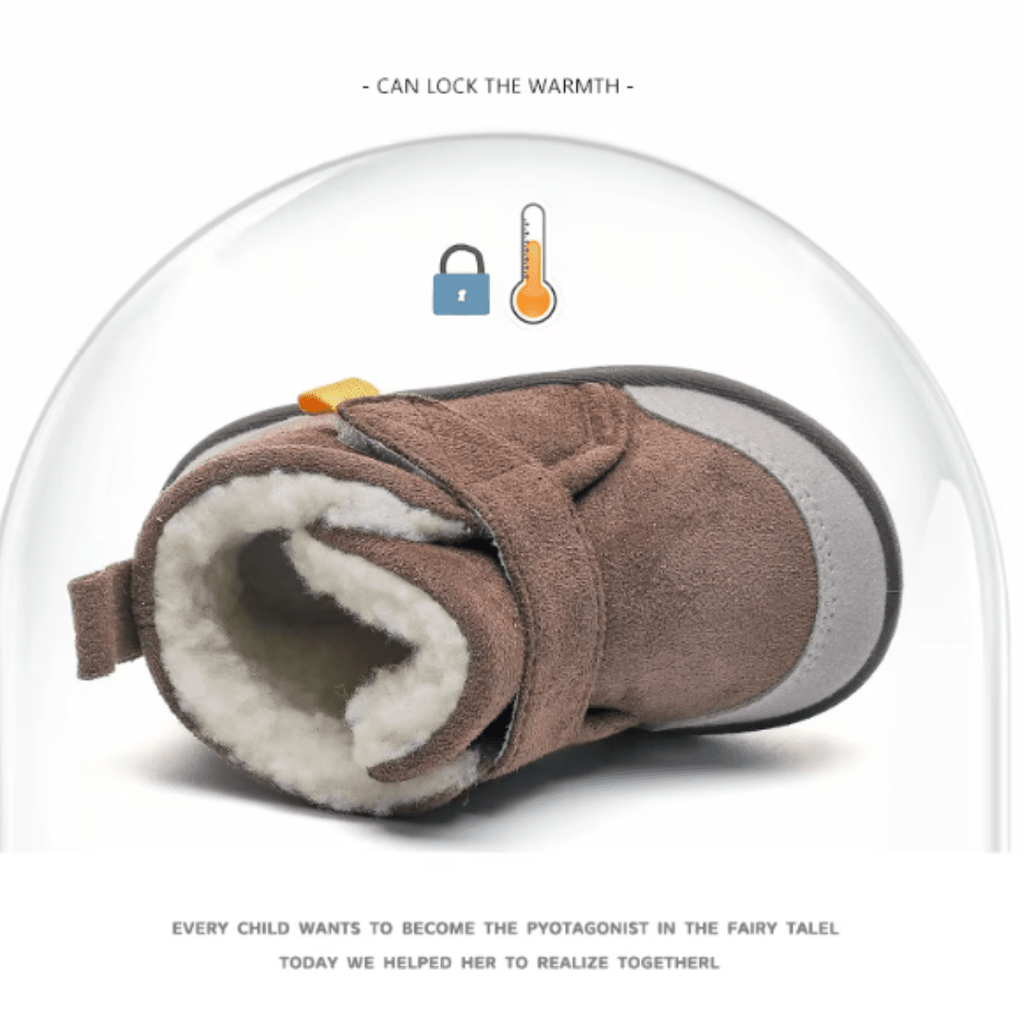 Ervella™ Infant Winter Boots – Plush and Soft Sole Baby Snow Shoes