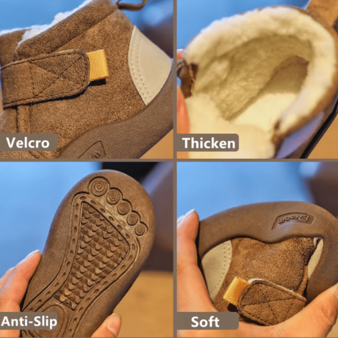 Ervella™ Infant Winter Boots – Plush and Soft Sole Baby Snow Shoes