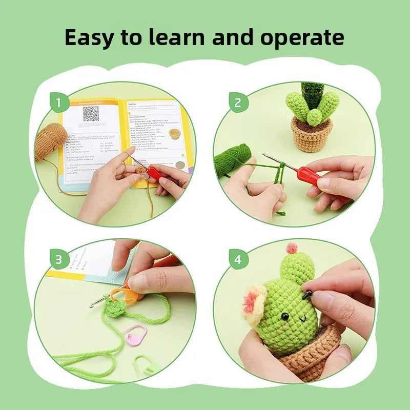 Crochet material kit animal cute figurine
