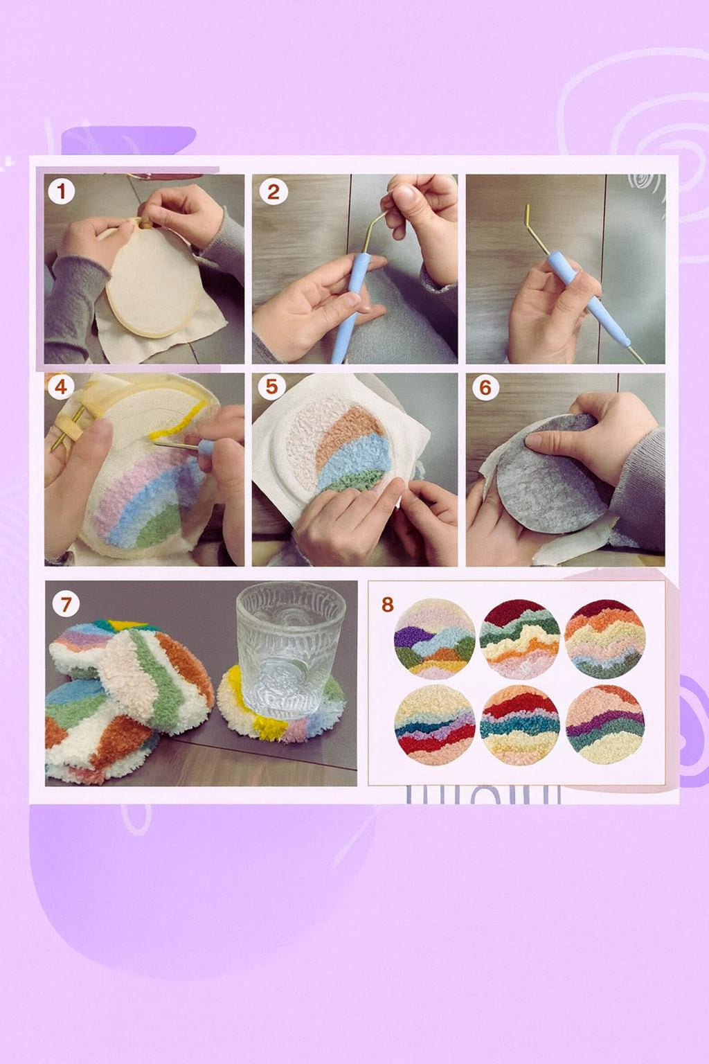 Ervella - made a coaster 6-piece set