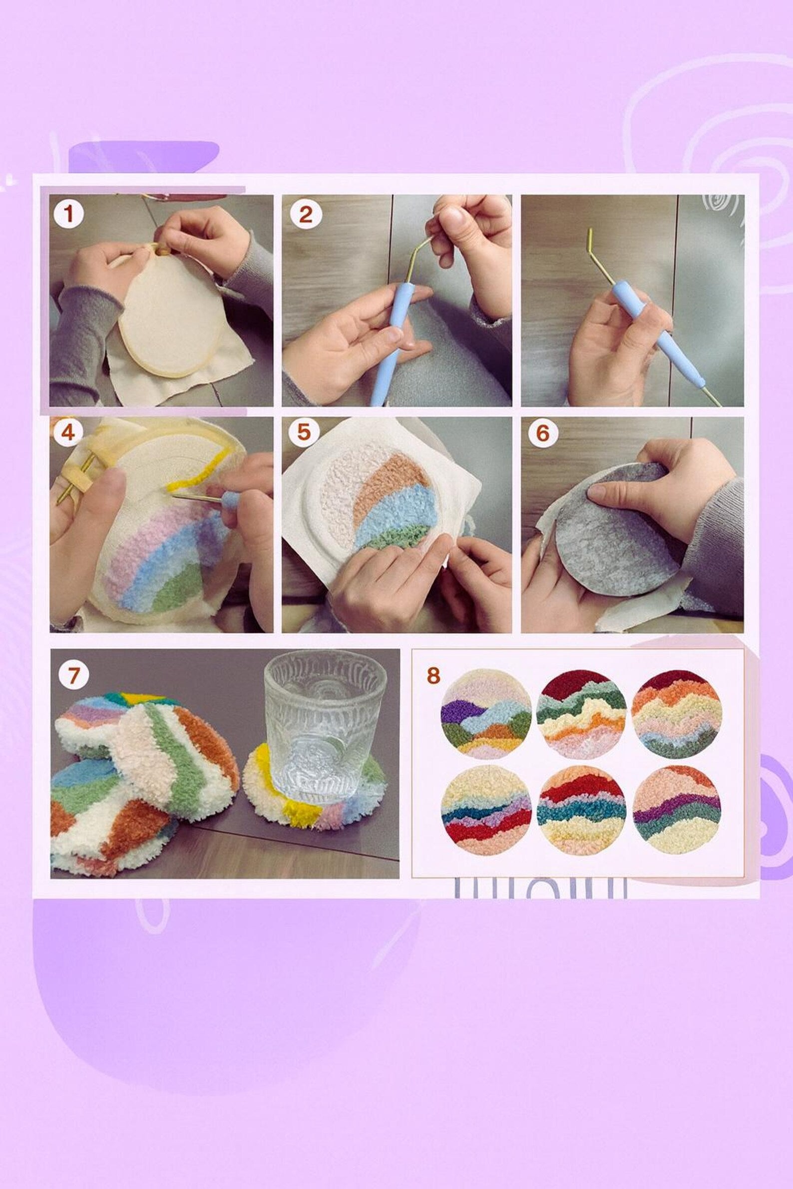 Ervella - made a coaster 6-piece set